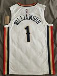 NBA 1 Williamson New Orleans Pelicans 21-22 city Maillot blanc